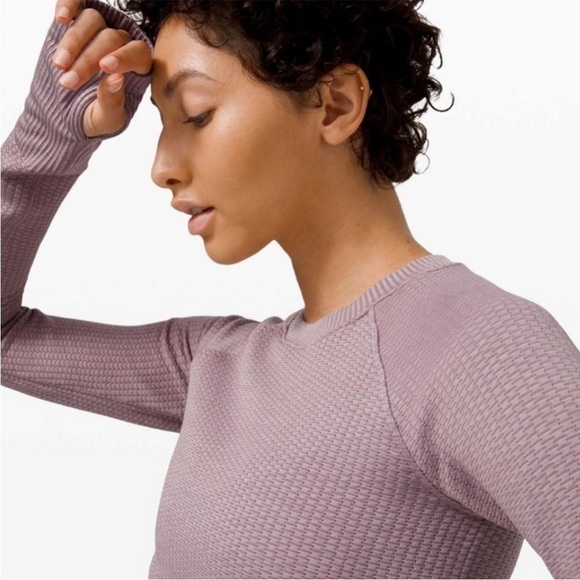 Lululemon Rest Less Pullover Longsleeve In Bubble Dot Violet Verbena Size 2 - Picture 1 of 12